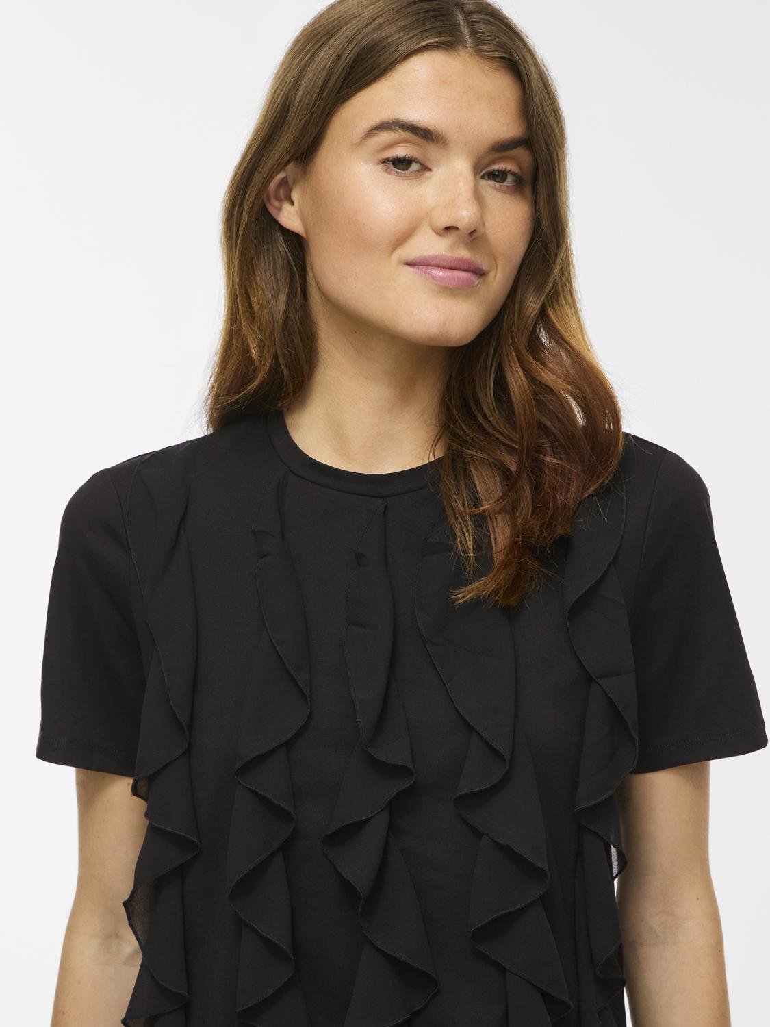 VIORDA T-shirt - Black Beauty - VERO MODA & VILA Bergvik
